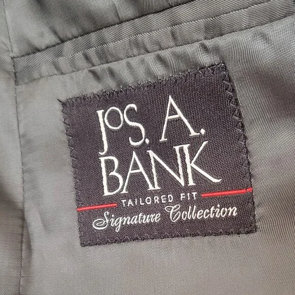 JOS A BANK SIGNATURE🐟 Herringbone Wool Jacket Blazer Suit Top Sport Coat 37~38R